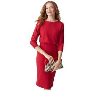 J. MCLAUGHLIN Tinley Classic Red Dress Size S